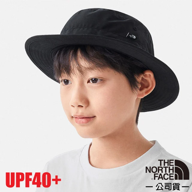 【美國 The North Face】兒童 輕量防曬遮陽帽UPF40+.軟質短帽簷休閒圓盤帽/7WHM-IRF 黑✿30E010